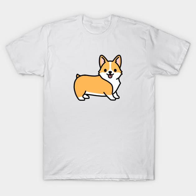 Corgi T-Shirt by littlemandyart